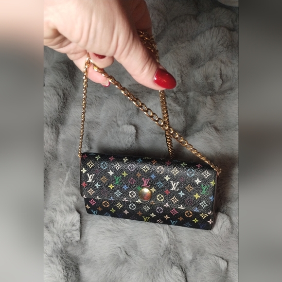 Louis Vuitton Multicolor Murakami Sara Wallet on chain - Picture 2 of 16